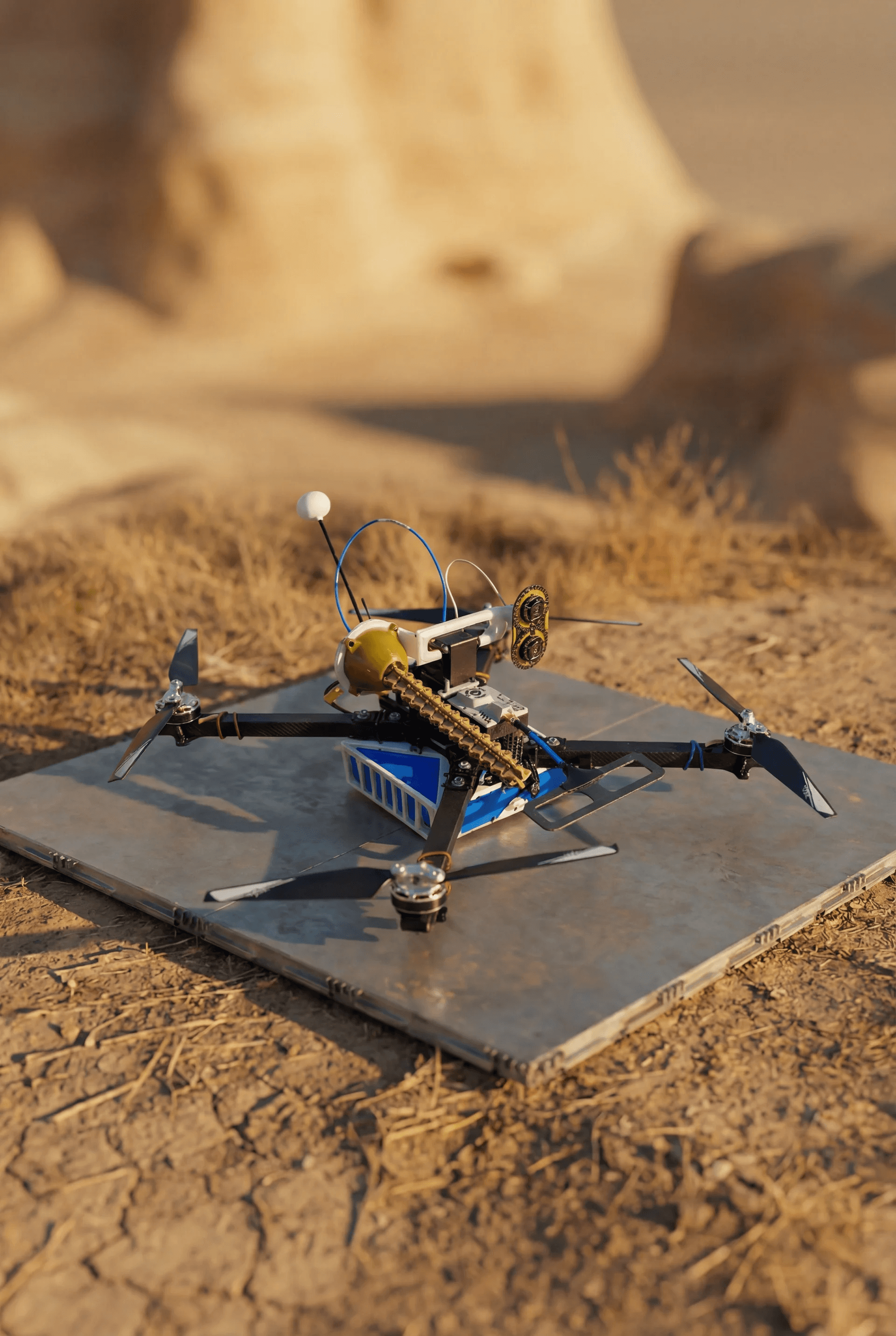 AI-Controlled Drone Swarms